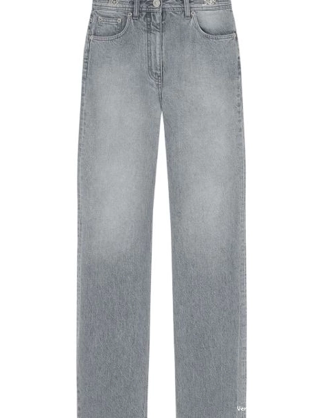 Affordable straight-leg jeans high-rise Versace Women 0729